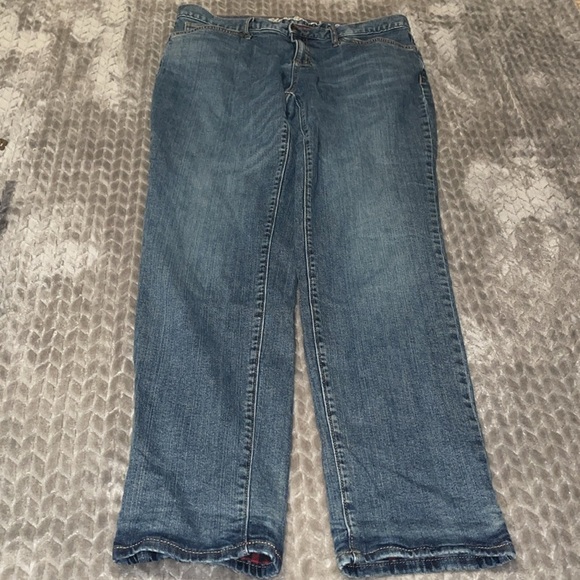 Eddie Bauer Boyfriend Fit Flannel Lined Jeans. Size 10. - Picture 9 of 11